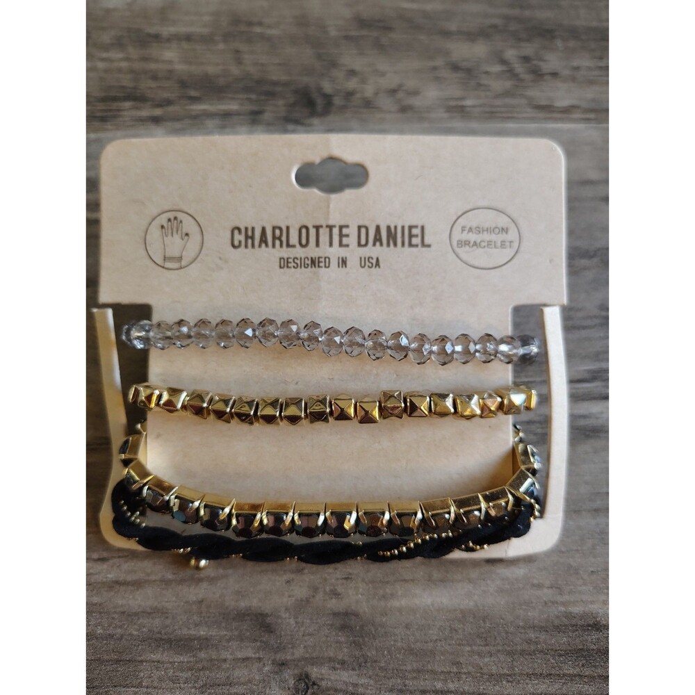 NWT Charlotte Daniel Bracelet Set Fashion Jewelry Casual Wear Beaded